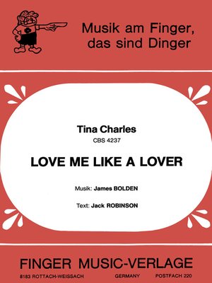 cover image of Love me like a Lover
